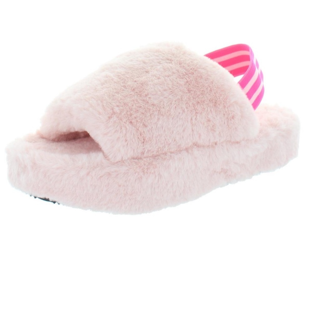 Steve Madden Pink Plush Slides